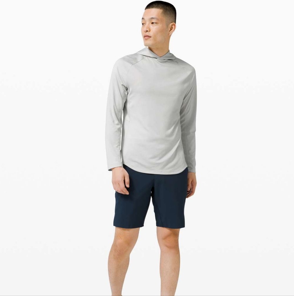 LULULEMON Fresh Form Hoodie Vapor Gray + White XL